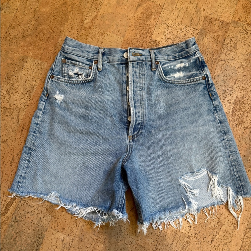 Agolde Stella Cutoff Denim Shorts